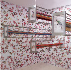 Xiang Yang, Here and There, Silk-Screen, Stainless Steel, Thread and C-print, Dimension Variable, 2006-2012